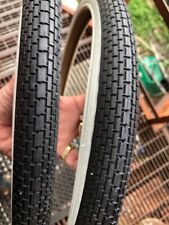 SCHWINN BRICK TREAD 26 X 1.75 WIDE WHITEWALL BALLOON BICYCLE TIRES READ THE AD picture