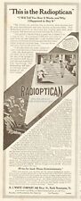 1912 Radioptican Postcard Photo Viewer Projector H C White Co Bennington VT Ad picture