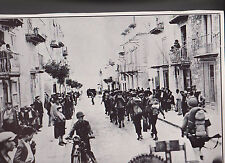 American Troops Marching Through Sicily WWII Dispatch Photo News Service   picture