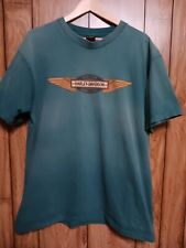 90's COASTAL HARLEY DAVIDSON MYRTLE BEACH SC FADED TURQUOISE T SHIRT SIZE  XL  picture