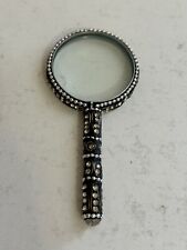 Cute Decorative Black Magnifying Glass w/ Faux Jewels Decoration picture