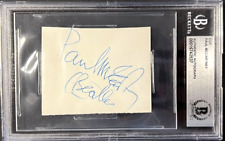 THE BEATLES PAUL MCCARTNEY SIGNED AUTOGRAPHED 1963 CUT BECKETT TRACKS COA picture