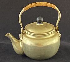 Authentic 1950’s Small Japanese Anodized Aluminum Teapot W Strainer Infuser picture