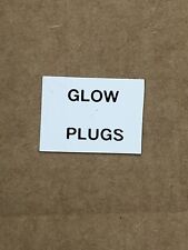 Military Glow Plug Sticker Label Decal CUCV HMMWV Generator Switch picture