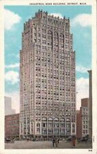  Postcard Industrial Bank Building Detroit MI  picture