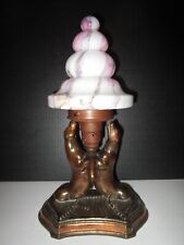 Rare Art Metal 2 Seals Climbing up for some Ice Cream Lamp Cool Deco Glass Shade picture