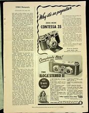 1952 Zeiss Ikon Contessa 35 Iloca Stereo II Magazine Print Ad Erocna picture