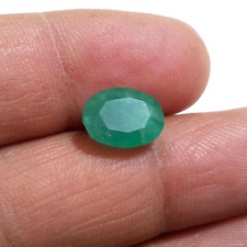 Gorgeous Zambian Emerald Oval 4.20 Crt Fantastic Green Faceted Loose Gemstone picture