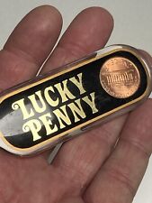 Nice 2004 Encased LUCKY Penny SACRAMENTO CA Souvenir Key Chain picture