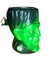Vintage Frankenstein Plaster Candlestick Halloween Johnson Icon Original 6