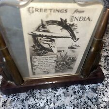 WW2 CBI Trench Art Picture Frame picture