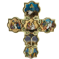 Jesus Christ Birth to Resurrection Images on the Cross picture