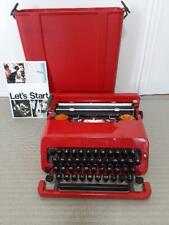 Olivetti Valentine Typewriter w/ Case Red RARE Vintage work Tested picture