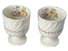 Vintage Royal Doulton Grantham Large Egg Cups on Pedestals made in England 2 picture