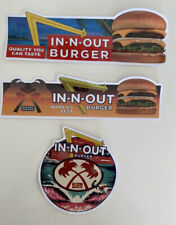 BURGER STICKER Set Of 3 Burgers Stickers Limited Edition Wendy’s McDonalds Shake picture