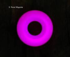 NEON-Magenta TurboGlow in the Dark lanyard bead Keychain Paracord bead Dog tag picture