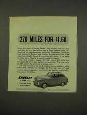 1949 Crosley Sedan Car Ad - 270 Miles for $1.68 picture