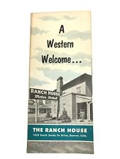 Vtg 1940s-1950s Ranch House Motor Hotel Motel Denver Colorado CO Travel Brochure picture