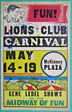 Vintage Carnival Poster Original picture