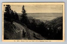 Cheyenne Canon CO-Colorado, Grand View On High Drive, Vintage c1908 Postcard picture