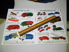 2 Vintage Copies 1940 Wyandotte Pressed Steel Toy Color Ads Trucks Cars Trailers picture