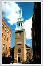 Old North Church Salem Street Boston Massachusetts Historic Chapel VNG Postcard picture