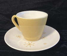 Vintage MCM Royal China Star Glow Cup and Saucer Set Atomic Star Design picture