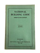 National Building Code 1949 booklet National Board of Fire Underwriters New York picture