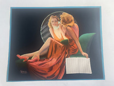 Vintage 1950's Pinup Girl Picture by Artist Dorien Basase of Blond on the Phone picture