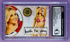2012 Bench Warmer Vegas Baby Heather Rae Young Gold Foil Auto CGC 9.5 Mint+ picture