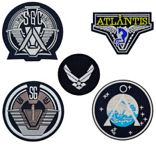 STARGATE SG-1 EMBROIDERED PATCH - 5pc Bundle Hook Backing picture