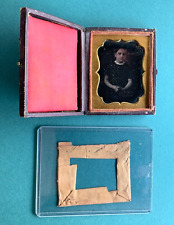 SPITCurl CUTIE Girl SIGNED SEALS (preserved) 9th Plate Early DAGUERREOTYPE Photo picture