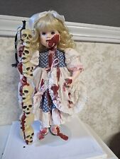 OOAK,  Gore Doll, Handmade, Halloween Prop, 12 In Tall. picture