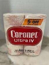 Vintage 1970s Coronet 4 Rolls of Toilet Paper “ We Make Practical Pretty” picture