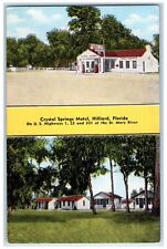 c1950 Crystal Spring Motel Restaurant Building View Hilliard Florida FL Postcard picture