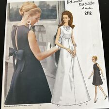 Vintage 1960s Vogue 2112 Mod Belinda Belleville Dress Sewing Pattern 12 UNCUT picture