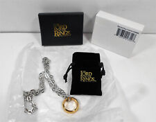 THE NOBLE COLLECTION 2023 LOTR LORD OF THE RINGS THE ONE RING GOLD PLATED NEW picture