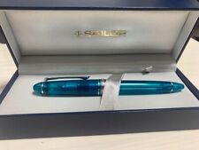 SAILOR x WANCHER Fountain Pen MF Pro color Aqua blue with Ink cartridge picture