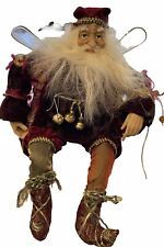 VTG Jo-Ann Stores Christmas Shelf Sitter Santa Claus Fairy with Wings PLS READ picture
