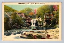 Harrison AR-Arkansas, Marble City Falls, Antique, Vintage Souvenir Postcard picture