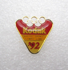 Vtg 1992 Vintage Kodak Official Sponsor Olympic Games Lapel Pin (C502) picture