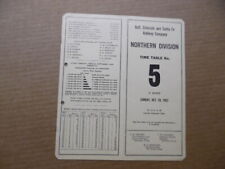 1962 Gulf Colorado and Santa Fe Railway Employee Timetable 5 Northern Division picture