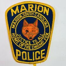 Marion Home Of The Swamp Fox Marion County South Carolina SC Patch A4 picture