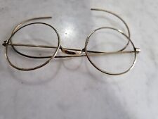 Antique Wire Spectacles Glasses Round Rims 1930s Art Deco  picture