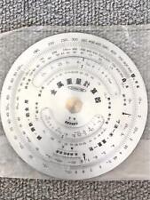 Concise Metal Weight Calculator Round Slide Rule Showa Retro picture