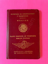 Mexican Cap Enrique Zapata Buttner Commercial Aircraft Pilot License ID 1965 picture