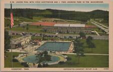 Postcard Legion Pool + Civil Auditorium + Fred Johnson Park Kingsport TN picture