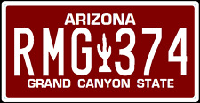 Custom Arizona REFLECTIVE License Plate Tag Reproduction, Cactus And Desert Sun picture
