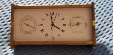 HAMILTON BRASS CLOCK/THERMOMETER/BAROMETER-/Swiss made picture
