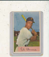 Cal Abrams #91 1954 bowman Signed Nrmt card picture